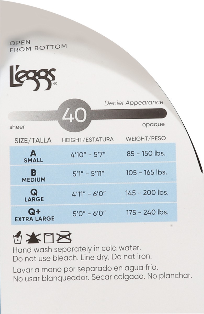 slide 8 of 11, L'eggs Sheer Energy Jet Black 360 Degrees Medium Support Leg Compression Sheer Tights A 1 ea, 1 ct