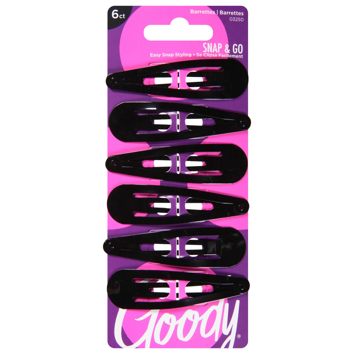 slide 1 of 12, Goody Snap & Go Barrettes 6 ea, 6 ct