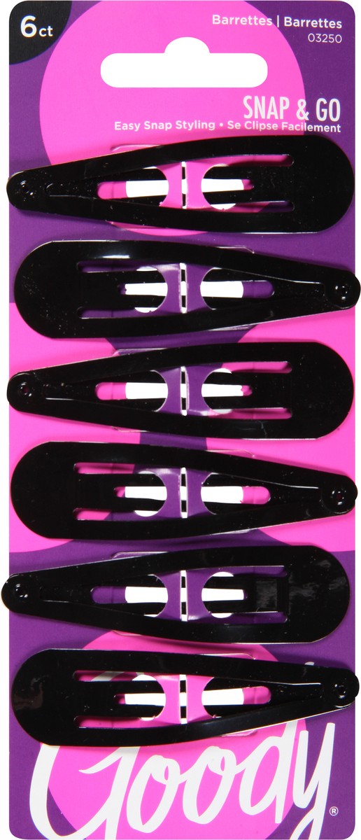 slide 9 of 12, Goody Snap & Go Barrettes 6 ea, 6 ct