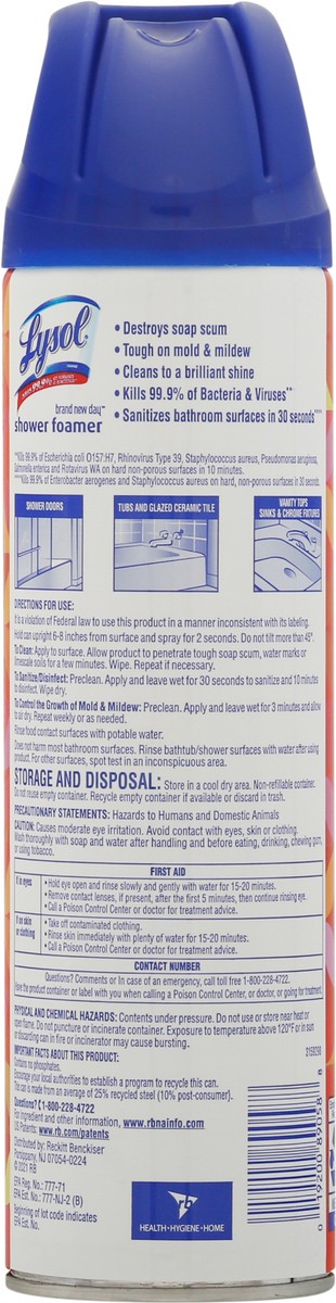 slide 5 of 9, Lysol Brand New Day Mango And Hibiscus Shower Foam, 1 ct