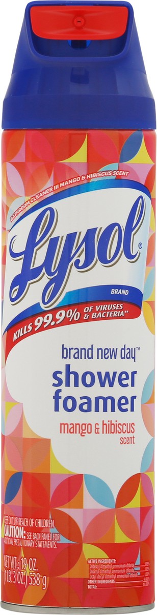 slide 6 of 9, Lysol Brand New Day Mango And Hibiscus Shower Foam, 1 ct