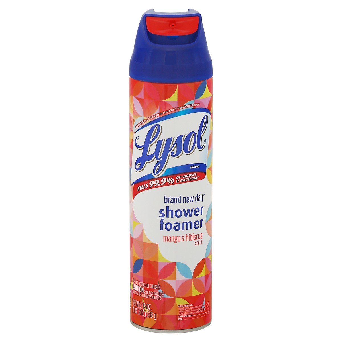 slide 1 of 9, Lysol Brand New Day Mango And Hibiscus Shower Foam, 1 ct