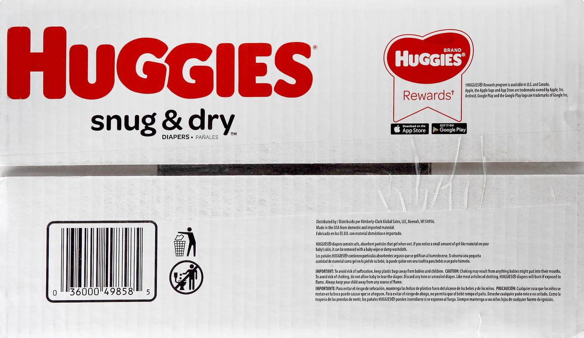 slide 2 of 6, Huggies Snug & Dry Diapers 100 ct, size 3