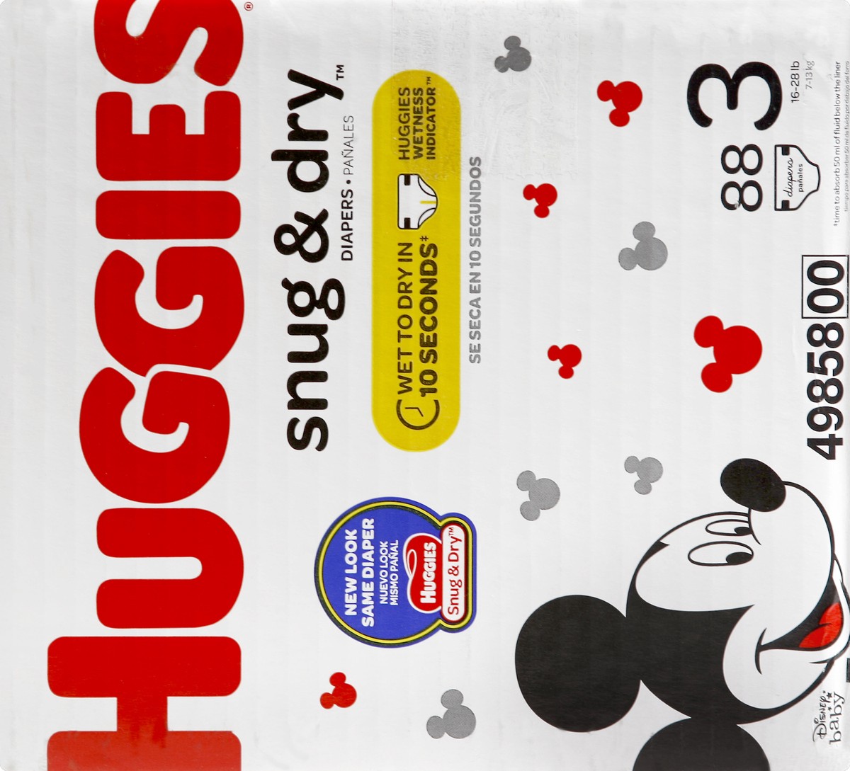 slide 3 of 6, Huggies Snug & Dry Diapers 100 ct, size 3