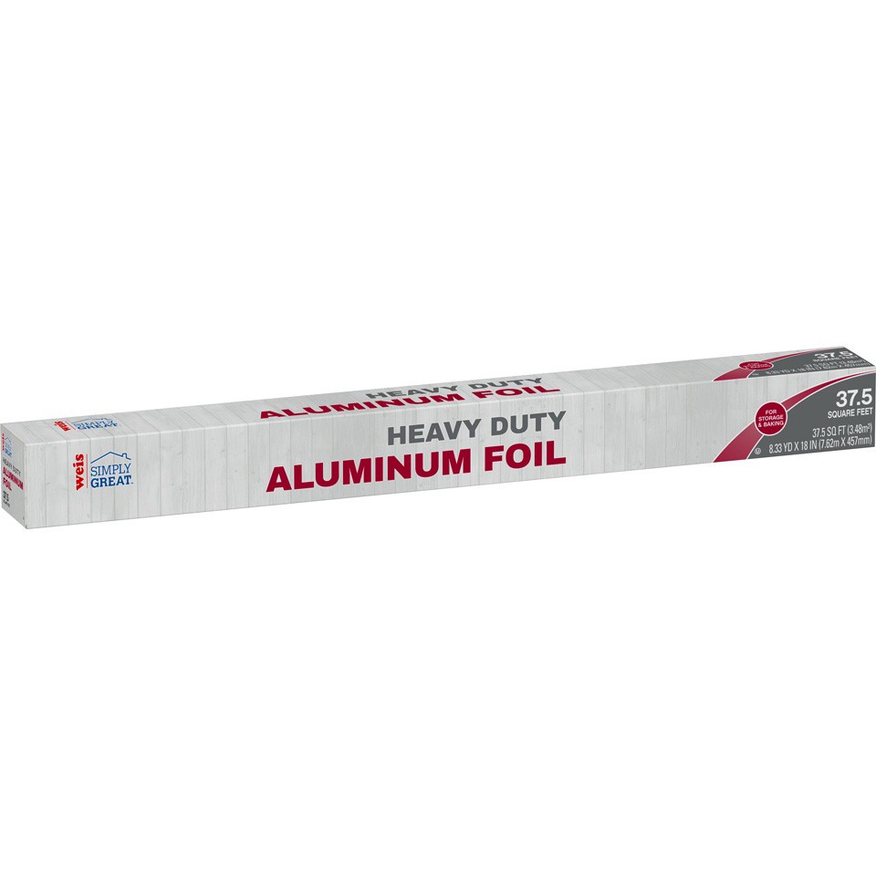 slide 5 of 6, Weis Quality Heavy Duty Aluminum Foil, 37.5 sq ft