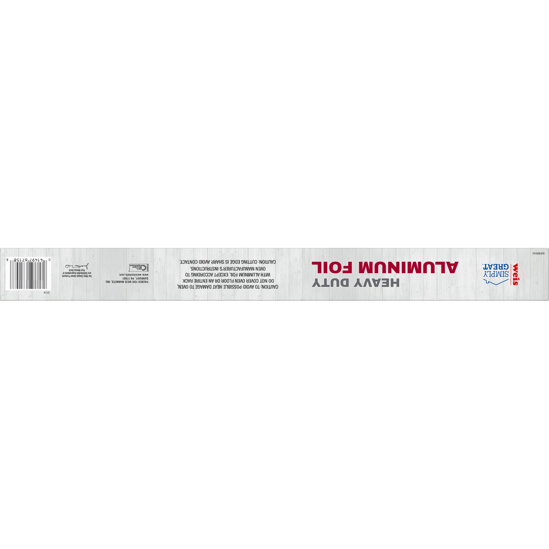 slide 4 of 6, Weis Quality Heavy Duty Aluminum Foil, 37.5 sq ft