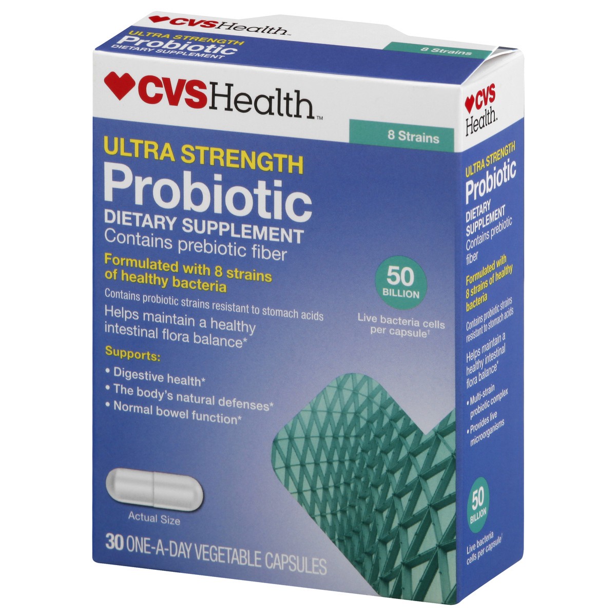 slide 11 of 13, CVS Health Ultra Strength Probiotic Caplets, 30 Ct, 30 ct