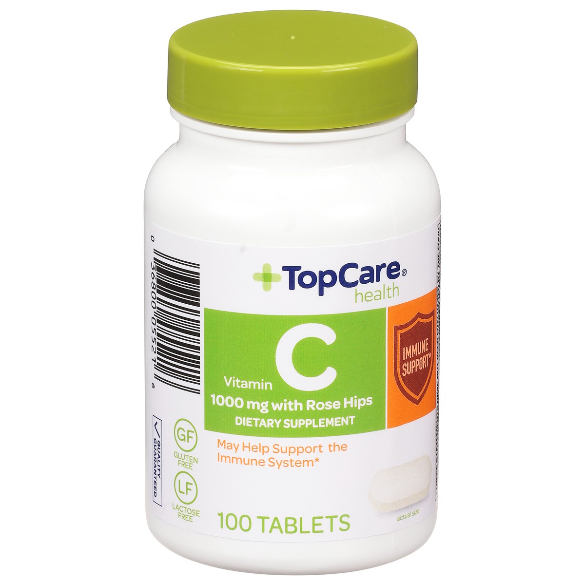 slide 5 of 9, TopCare Vitamin C with Rose Hips 1000mg - 100 CT, 100 ct
