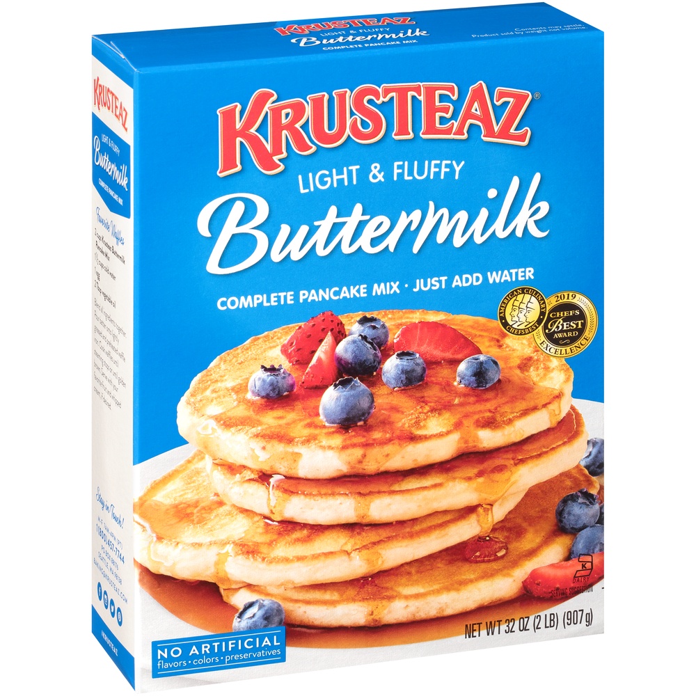 slide 2 of 8, Krusteaz Buttermilk Pancake Mix, 32 oz