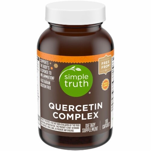 slide 2 of 3, Simple Truth Quercetin Complex Capsules, 100 ct