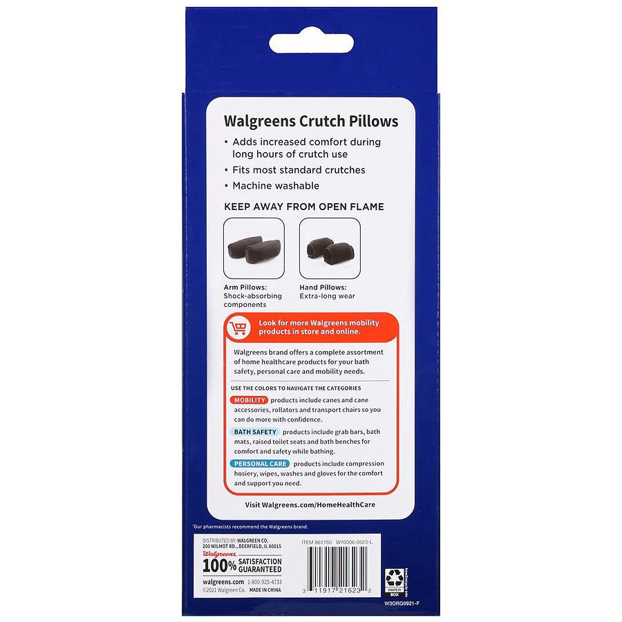 slide 3 of 5, Walgreens Crutch Pillows, 2 pair