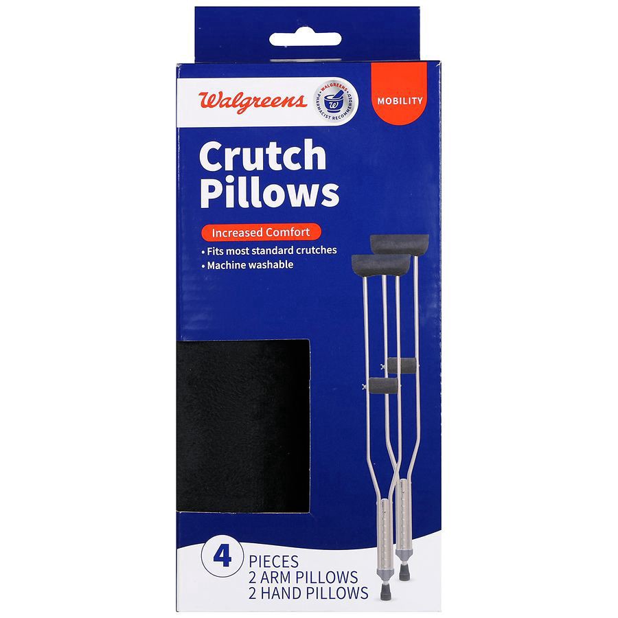 slide 1 of 5, Walgreens Crutch Pillows, 2 pair