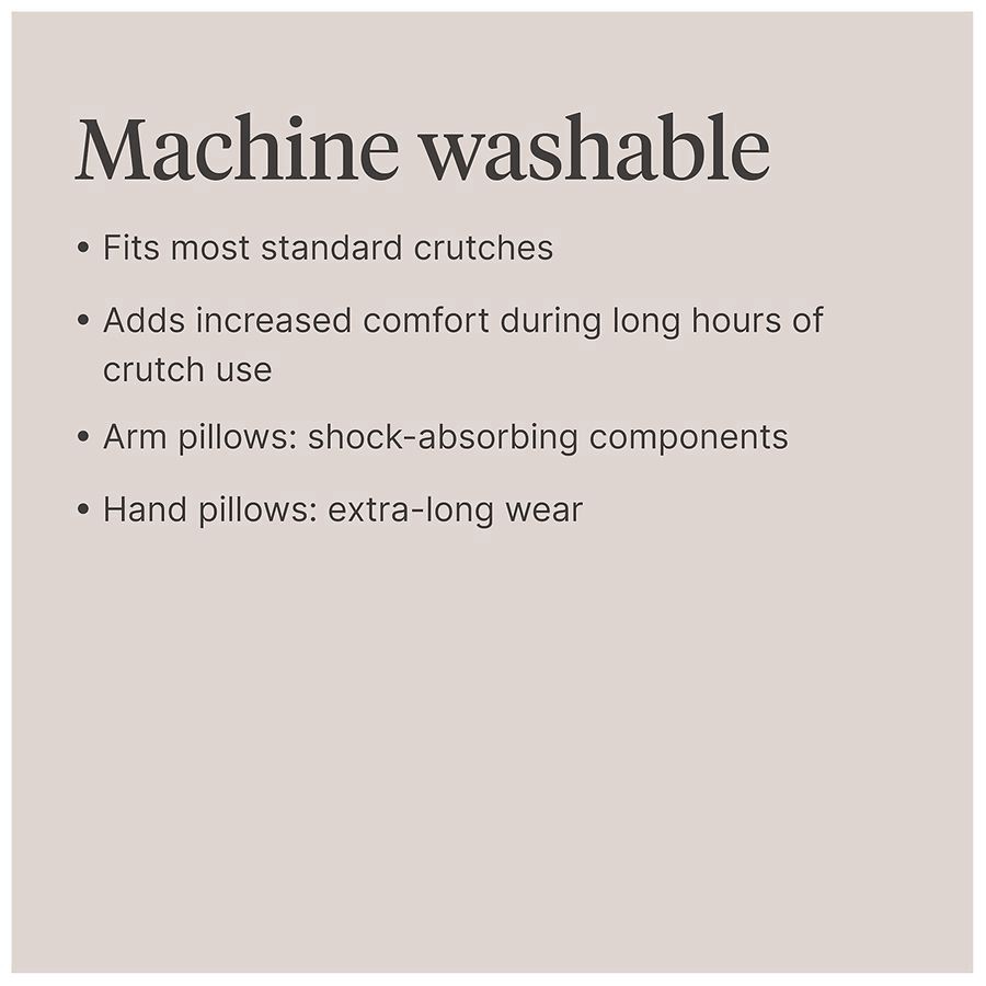slide 5 of 5, Walgreens Crutch Pillows, 2 pair