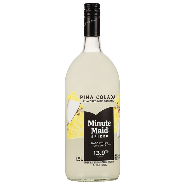 slide 1 of 1, Minute Maid Spiked Pina Colada Wine Cocktail 1.5 l, 1.5 l
