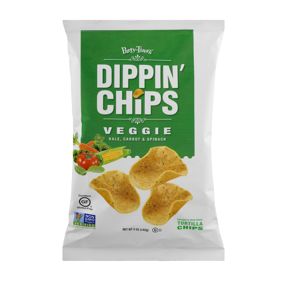 slide 1 of 1, Party-Tizers Dippin' Chips Veggie, 5 oz