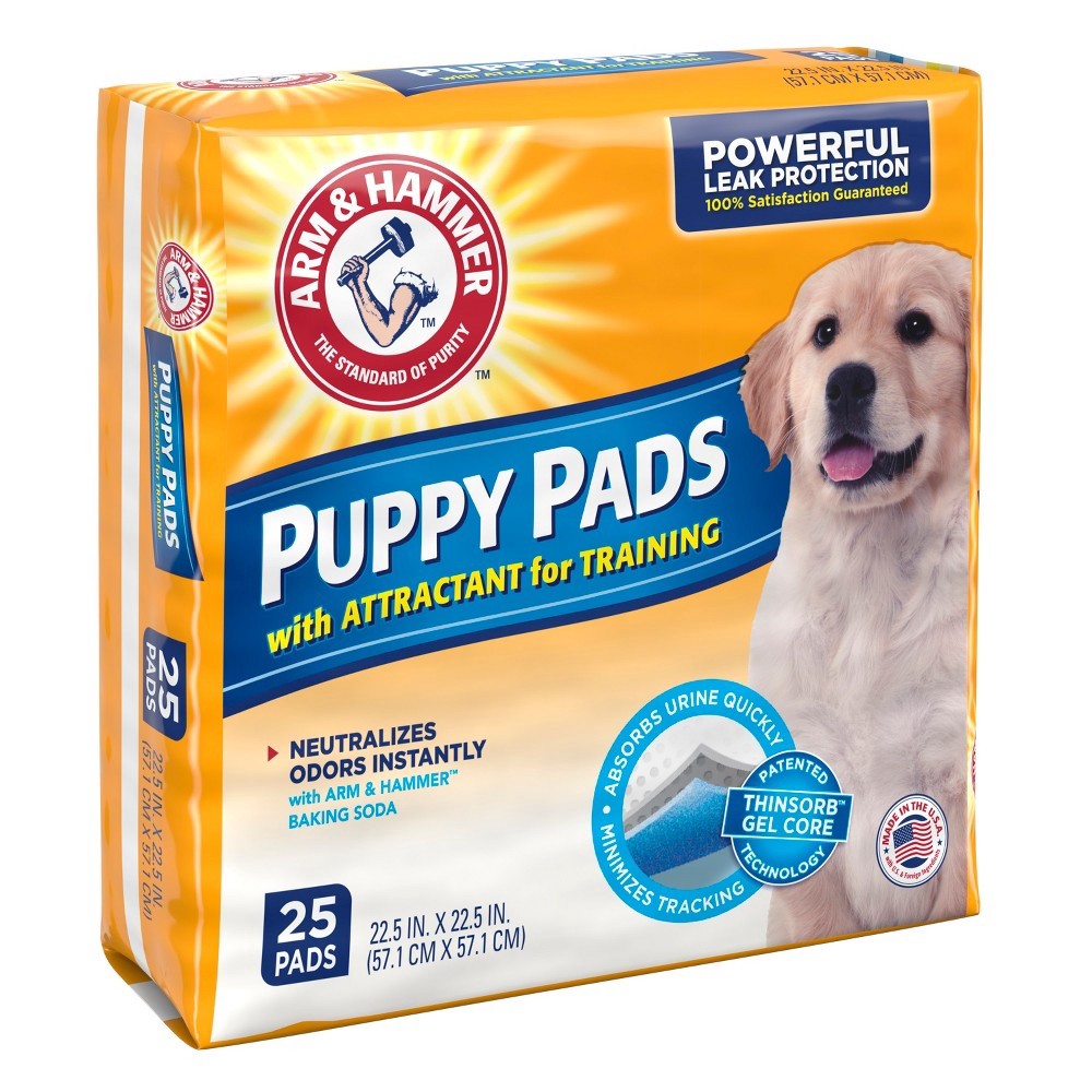 slide 2 of 3, ARM & HAMMER Smart Spot Training Pads for Puppies - Medium, 25 ct