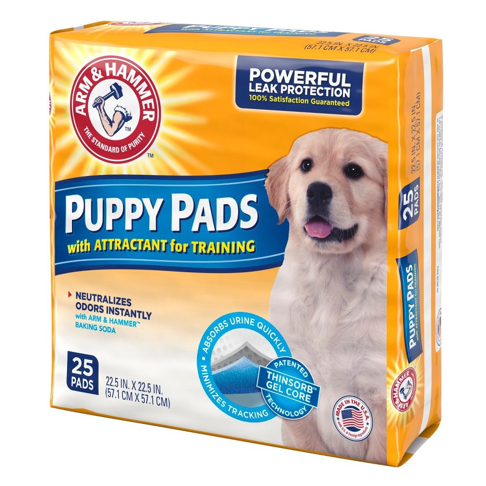 slide 3 of 3, ARM & HAMMER Smart Spot Training Pads for Puppies - Medium, 25 ct