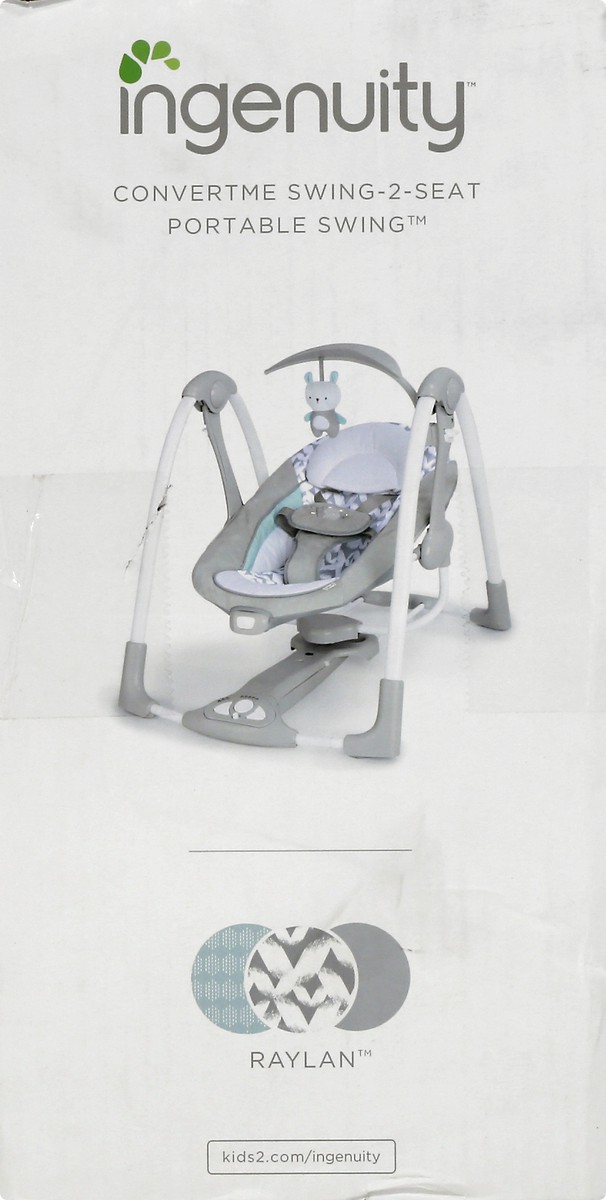slide 2 of 10, Ingenuity Convertme Swing-2-Seat Portable Swing 1 ea, 1 ct