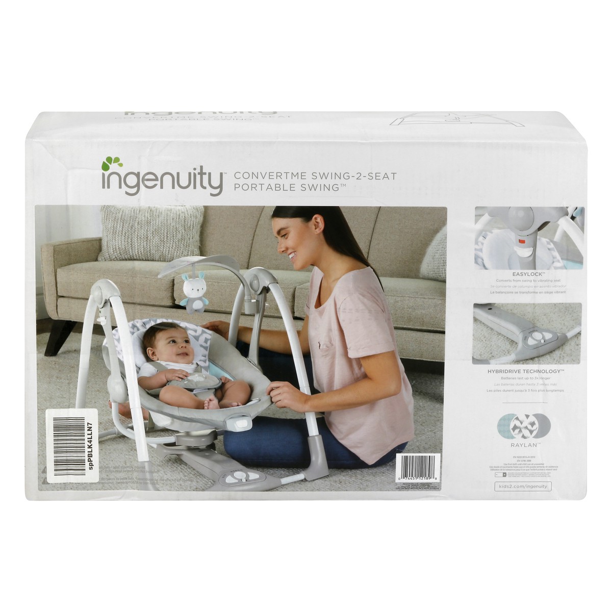 slide 7 of 10, Ingenuity Convertme Swing-2-Seat Portable Swing 1 ea, 1 ct