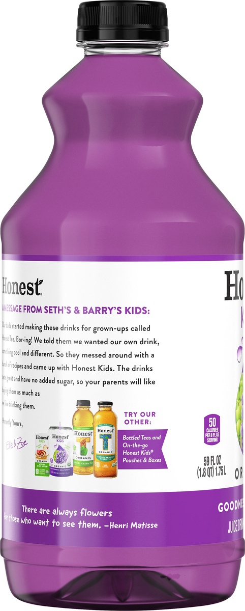 slide 5 of 8, Honest Kids Goodness Grapeness Organic Juice Drink, 59 fl oz