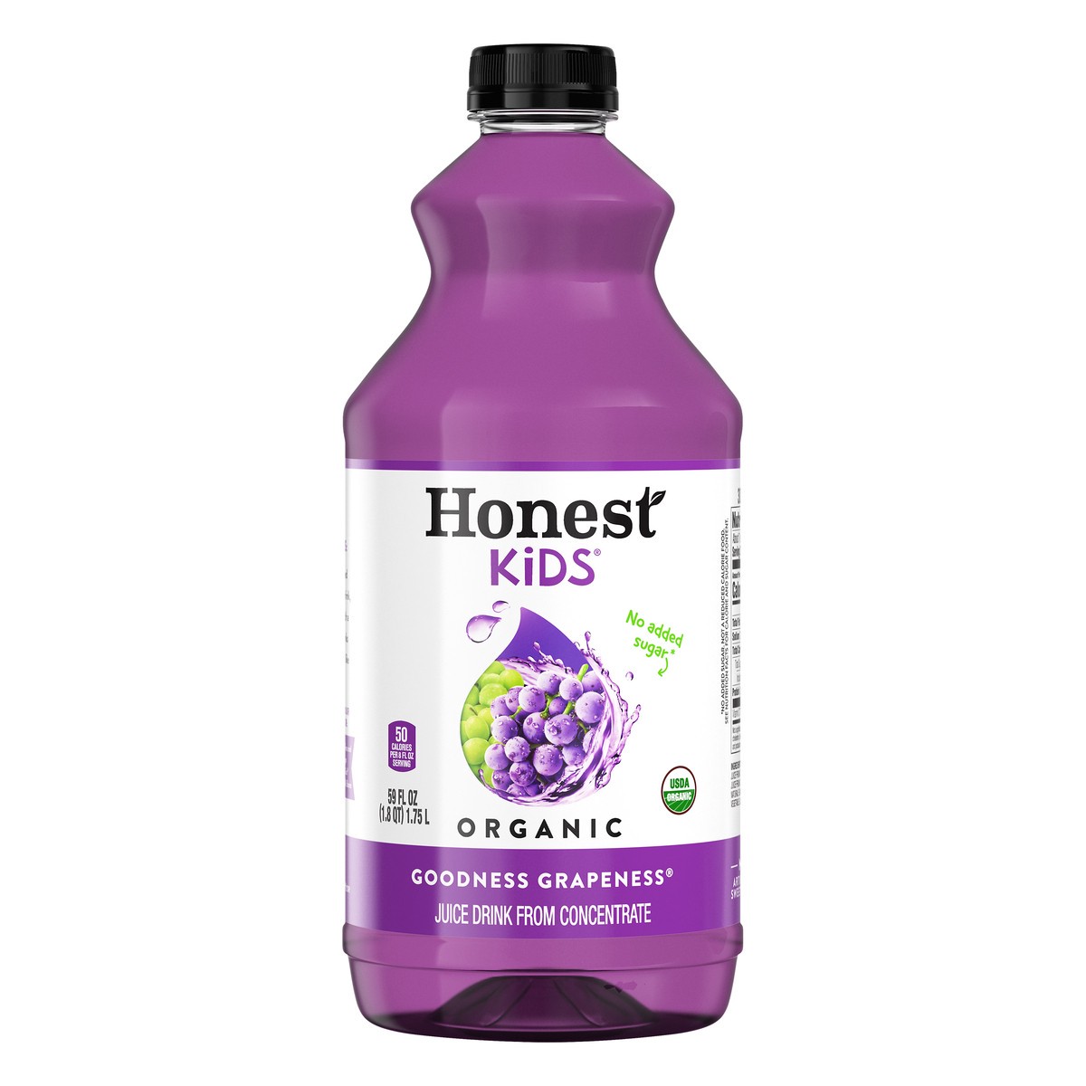 slide 1 of 8, Honest Kids Goodness Grapeness Organic Juice Drink, 59 fl oz