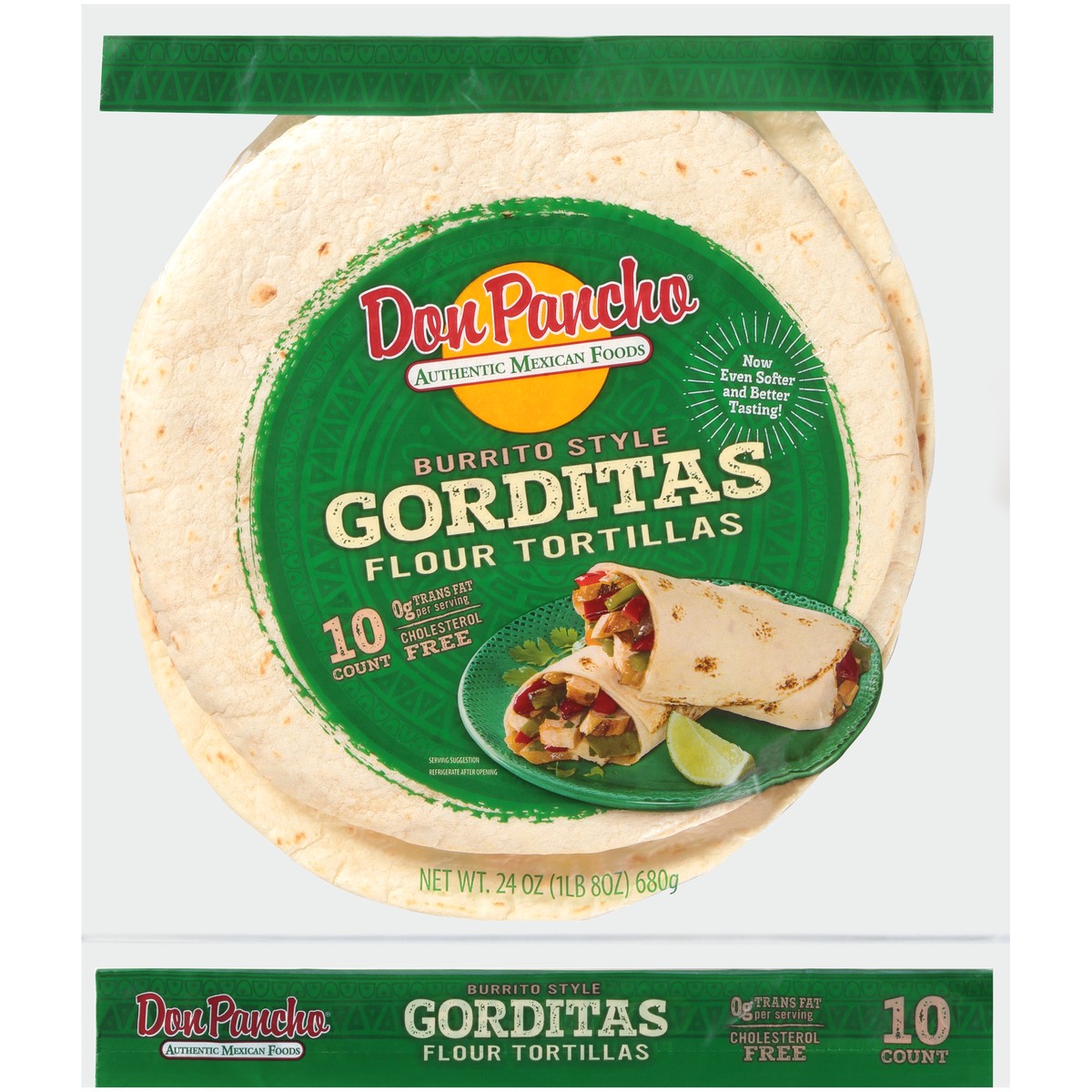 slide 7 of 8, Don Pancho Tortillas, 24 oz