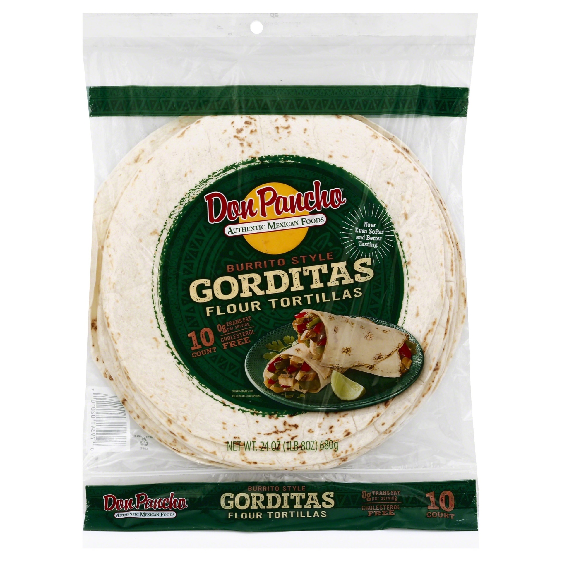 slide 1 of 8, Don Pancho Tortillas, 24 oz