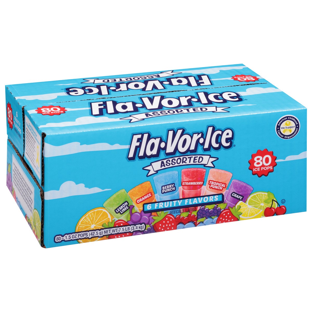 slide 10 of 11, Fla-Vor-Ice Ice Pops, Assorted 80 Ea, 80 ct