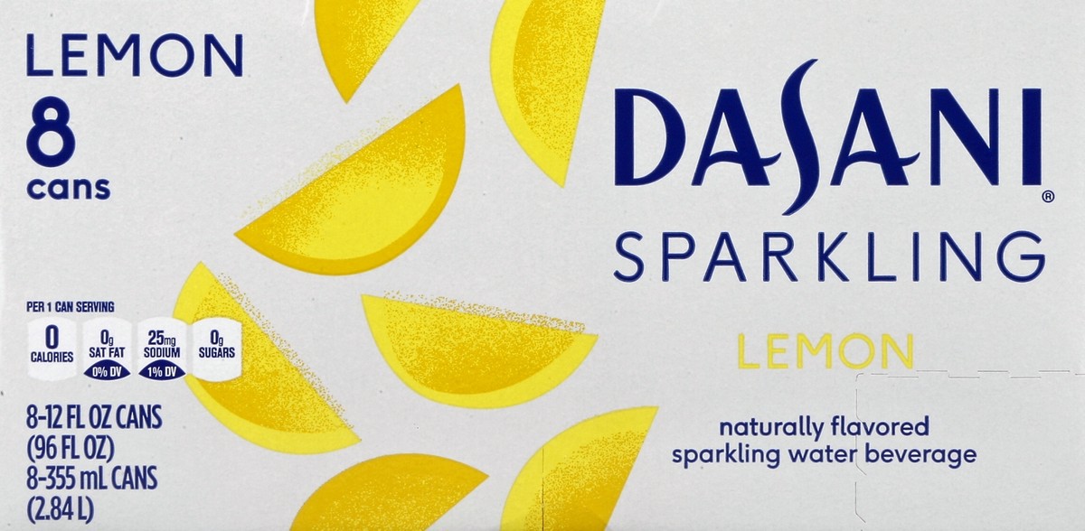 slide 6 of 6, Dasani Lemon Sparkling Water Beverage 8– - 8 ct; 12 fl oz, 8 ct; 12 fl oz