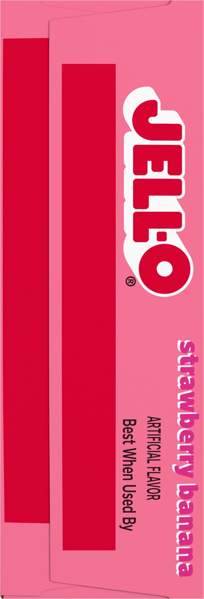 slide 8 of 9, Jell-O Strawberry Banana Artificially Flavored Gelatin Dessert Mix, 3 oz Box, 3 oz