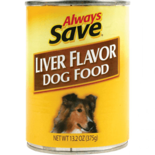 slide 1 of 1, Always Save Beef Liver & Bacon Flavor Dog Food, 13.2 oz