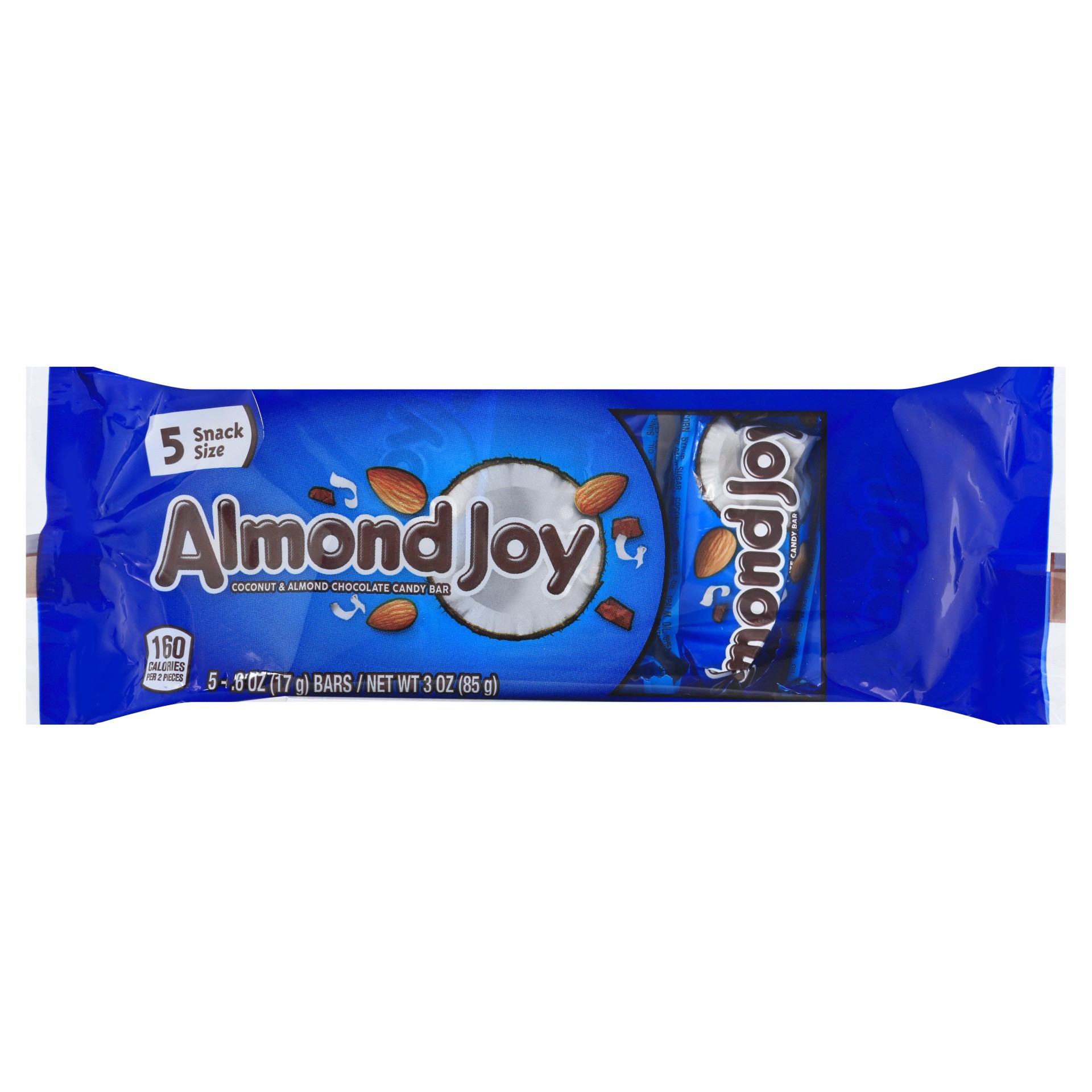 slide 1 of 9, Almond Joy Snack Size Candy Bars, 5 ct; 0.6 oz
