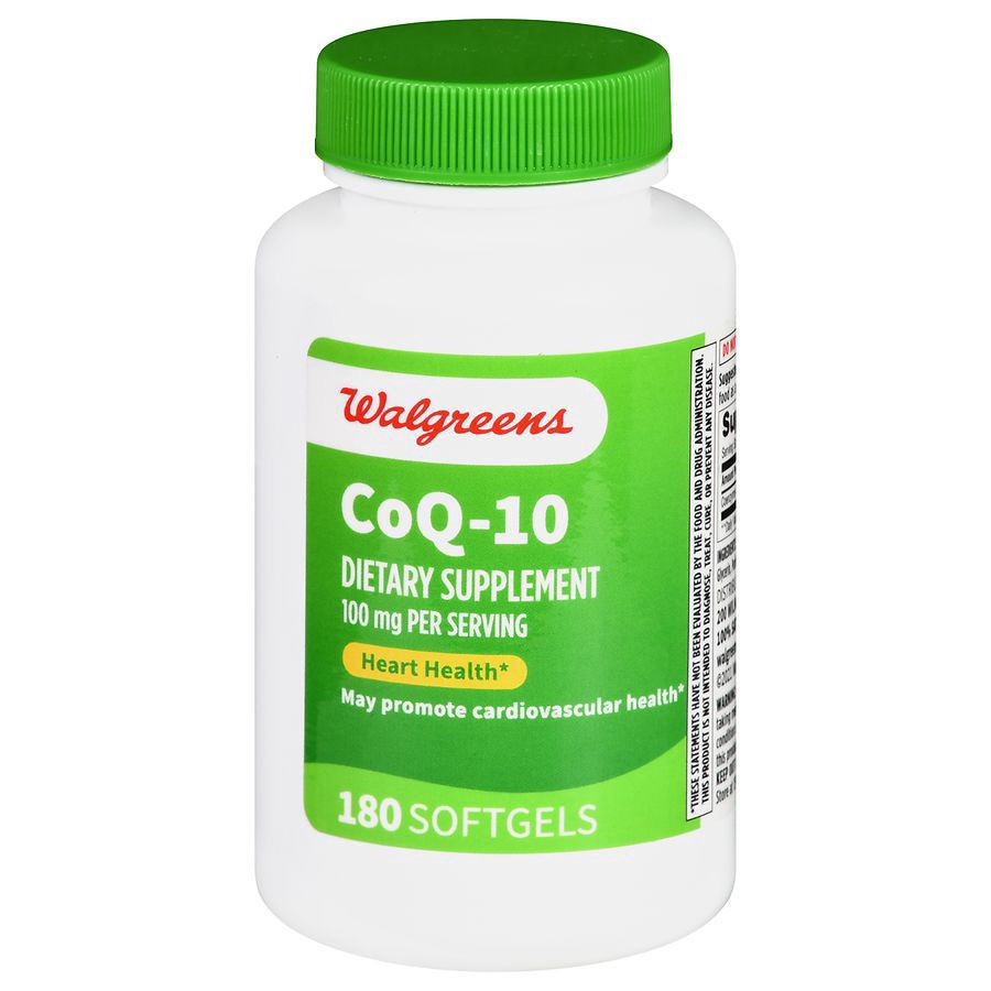 slide 1 of 5, Walgreens CoQ-10 100 mg Softgels, 180 ct