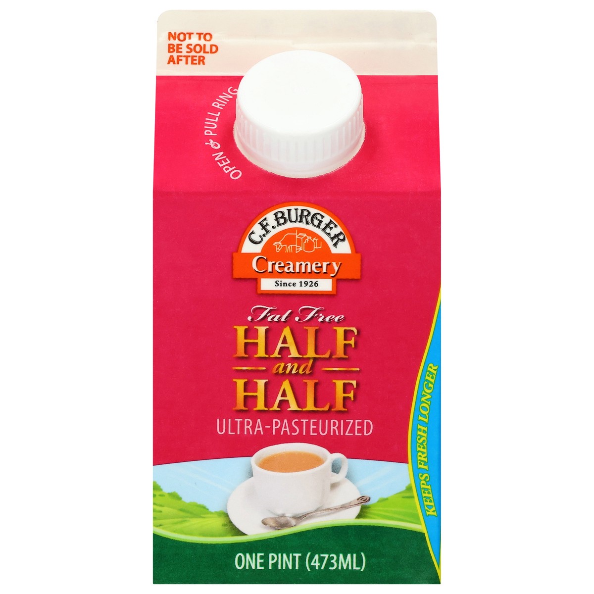 slide 1 of 14, C.F. Burger Half & Half, 1 pint