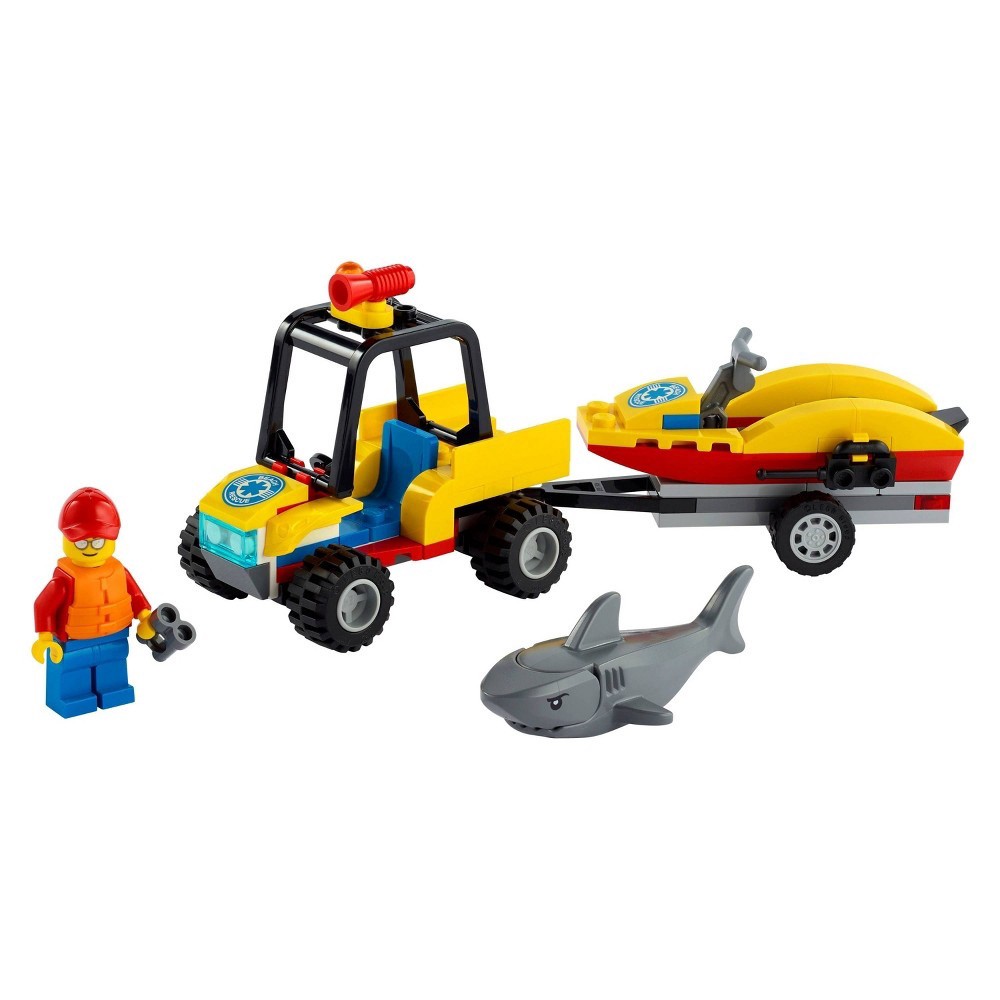 slide 3 of 7, LEGO City Beach Rescue ATV Playset, 79 ct