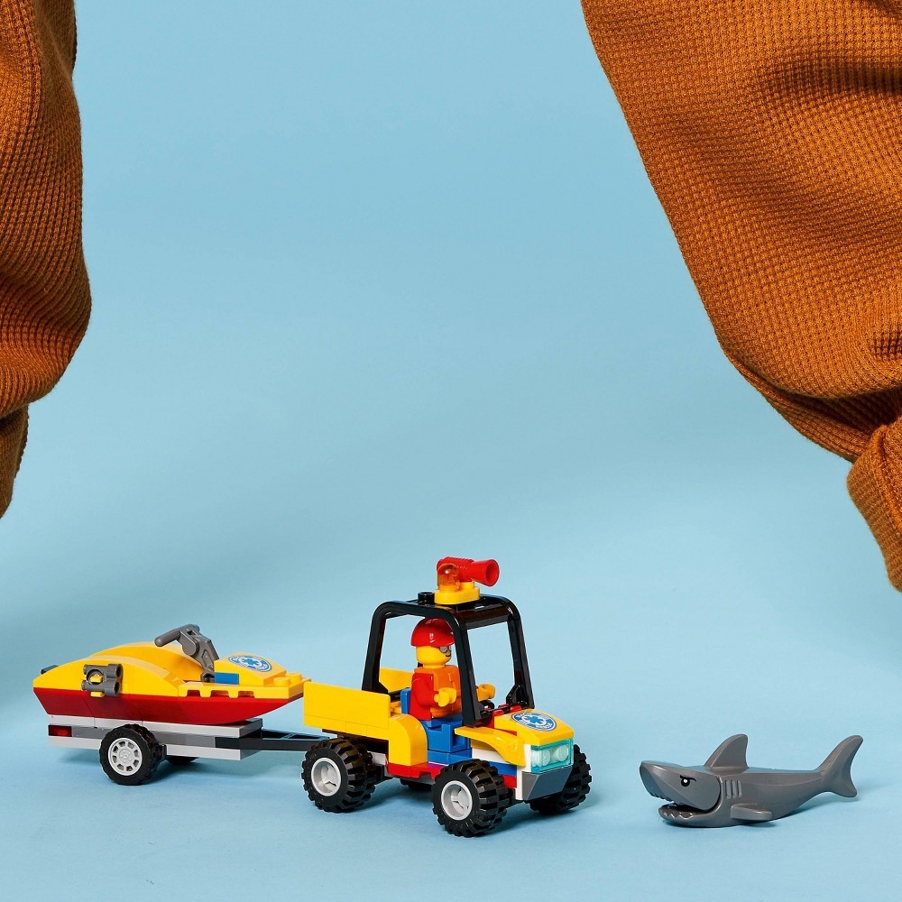 slide 6 of 7, LEGO City Beach Rescue ATV Playset, 79 ct