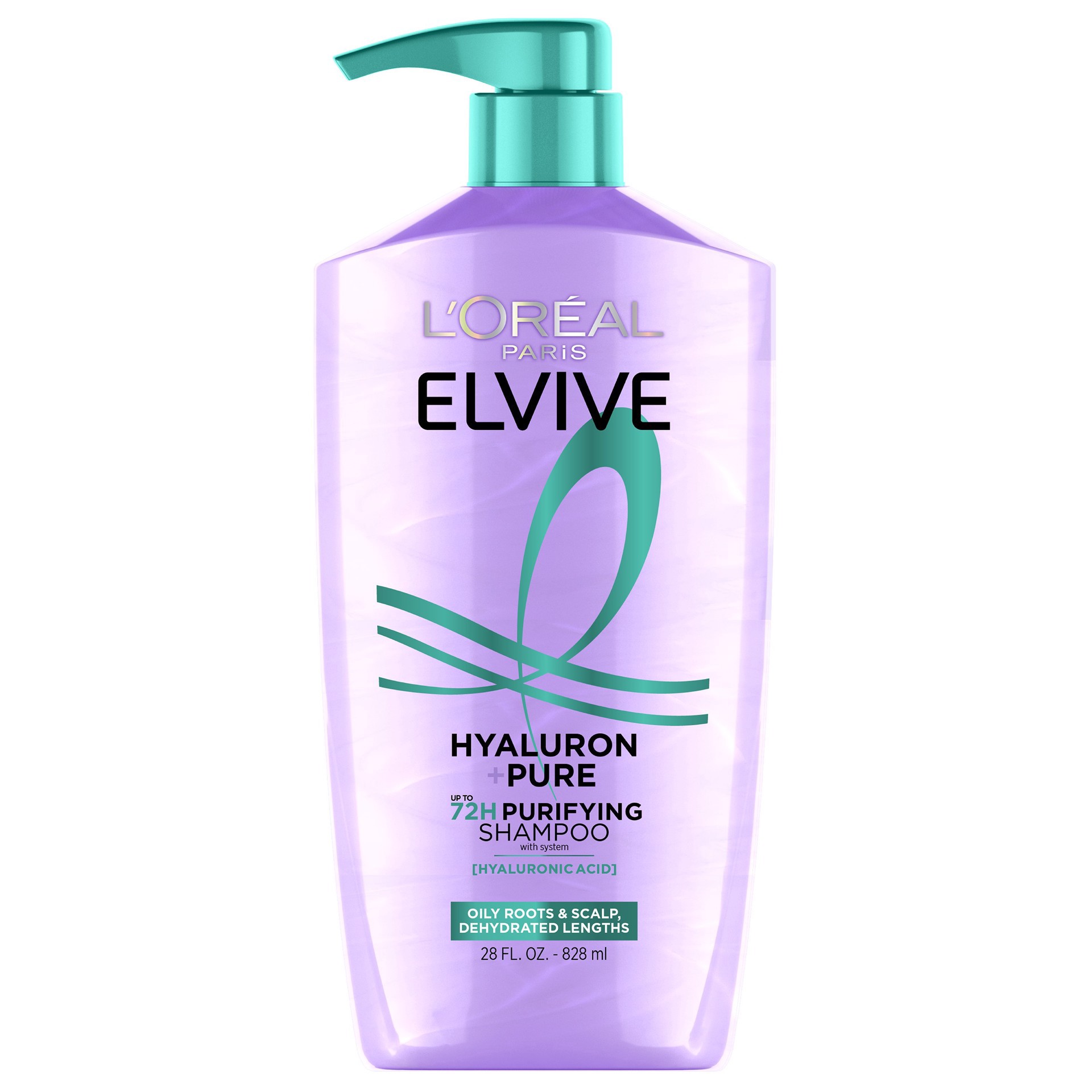 slide 1 of 1, L'Oréal Paris Elvive Hyaluron + Pure Purifying Shampoo, 28 oz
