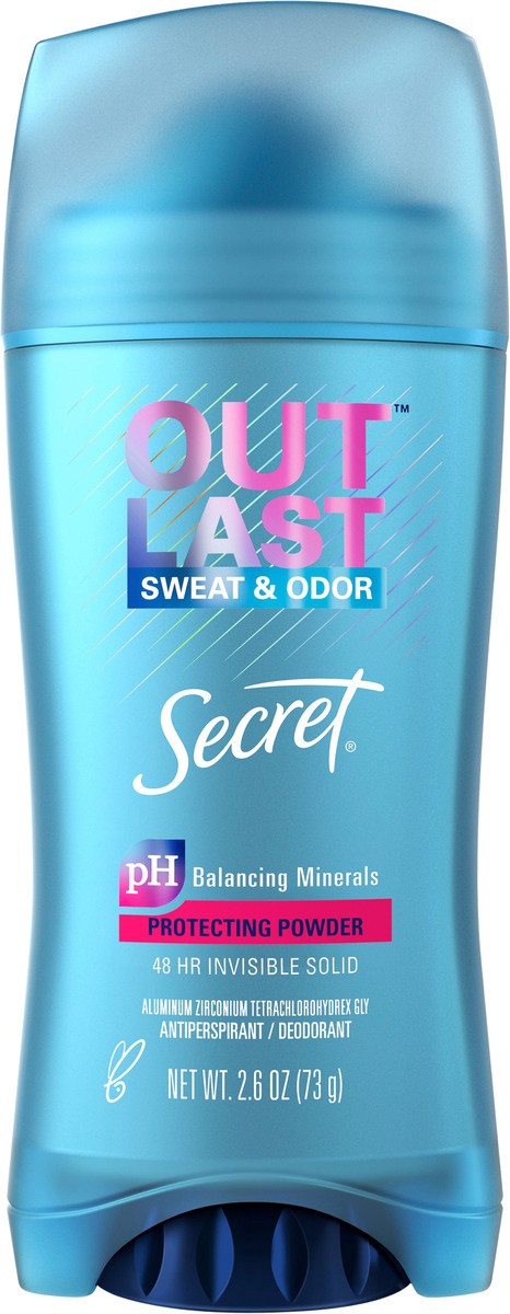 slide 3 of 3, Secret Outlast Invisible Solid Antiperspirant Deodorant for Women, Protecting Powder, 2.6 oz, 2.6 oz