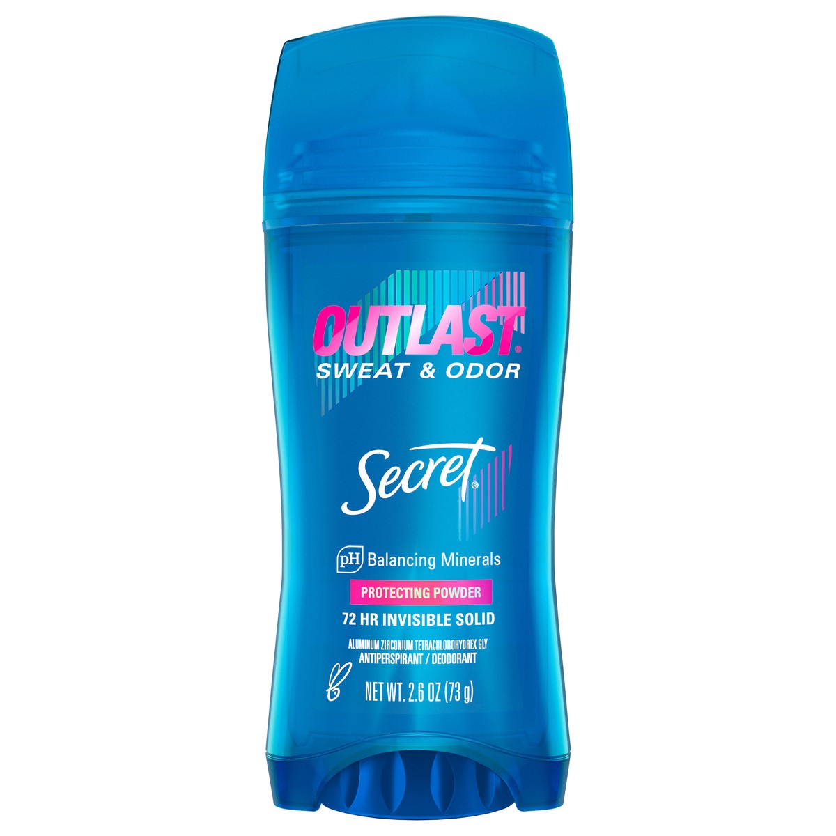 slide 1 of 3, Secret Outlast Invisible Solid Antiperspirant Deodorant for Women, Protecting Powder, 2.6 oz, 2.6 oz