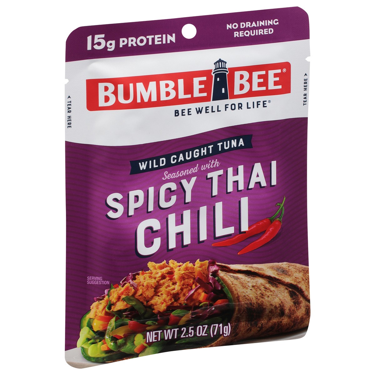 slide 2 of 9, Bumble Bee® spicy Thai chili seasoned tuna, 2.5 oz