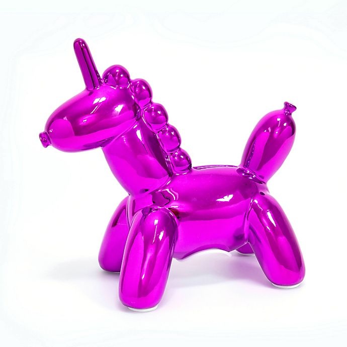 slide 3 of 5, Made By Humans Unicorn Piggy Bank - Pink, 1 ct