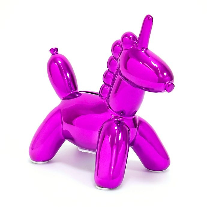 slide 5 of 5, Made By Humans Unicorn Piggy Bank - Pink, 1 ct