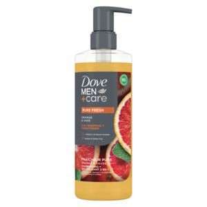 slide 1 of 1, Dove Men+Care Pure Fresh 2 in 1 Orange & Sage Shampoo + Conditioner 17.5 fl oz, 17.5 fl oz