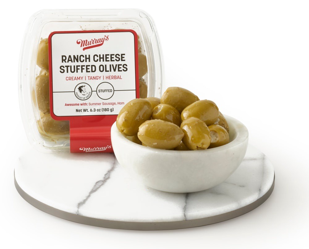 slide 3 of 3, Murray's Ranch Cheese Stuffed Olives, 6.3 oz