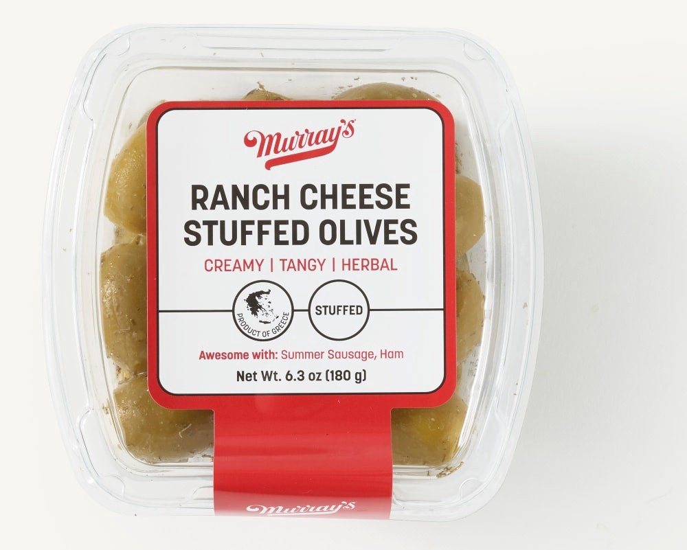 slide 2 of 3, Murray's Ranch Cheese Stuffed Olives, 6.3 oz