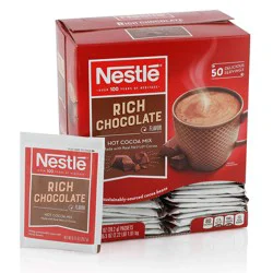Nestlé Hot Cocoa Mix, Rich Chocolate Hot Cocoa, Single Serve Hot Chocolate Packets, 50 Ct