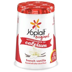 Yoplait Original Low Fat French Vanilla Yogurt Cup, 6 oz