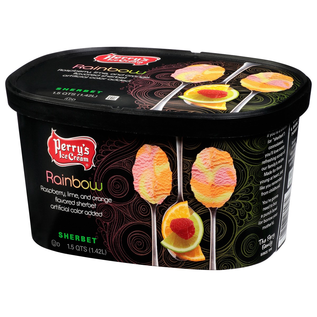 slide 14 of 14, Perry's Ice Cream Sherbet - Rainbow, 56 fl oz