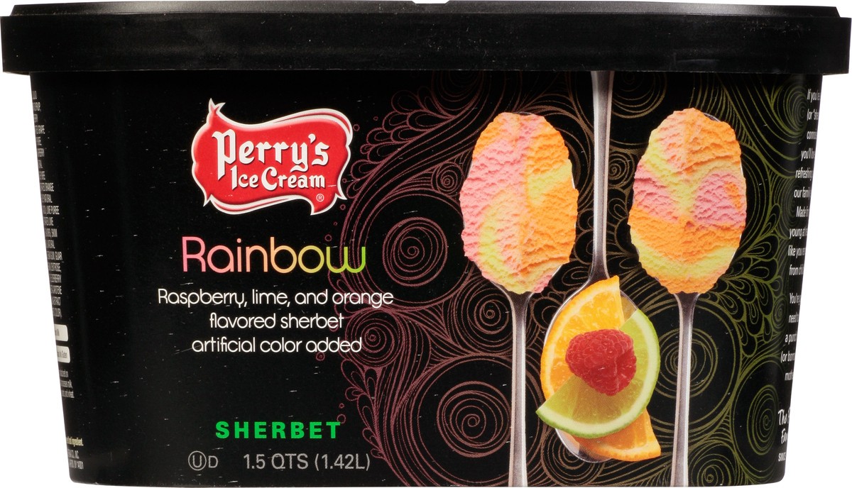 slide 8 of 14, Perry's Ice Cream Sherbet - Rainbow, 56 fl oz