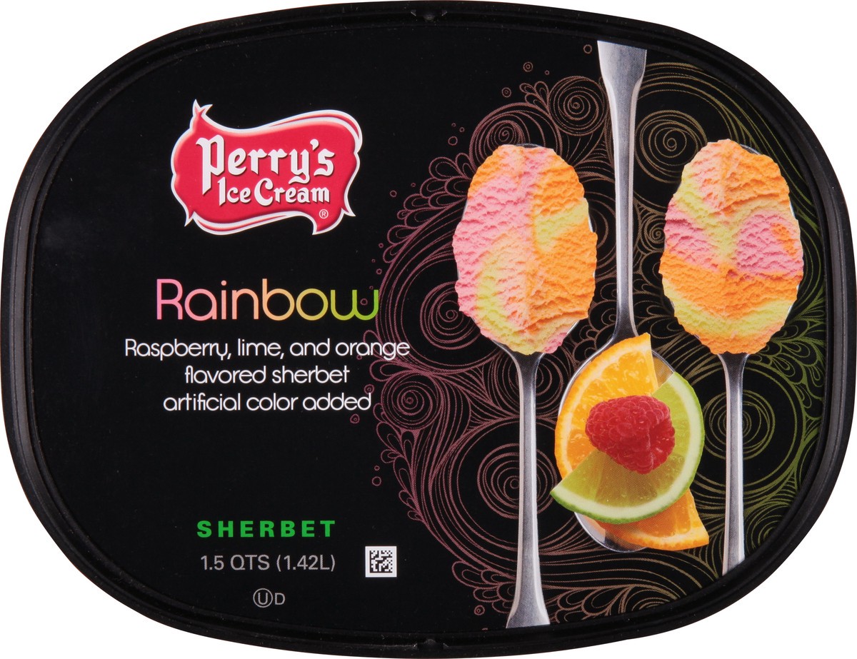 slide 4 of 14, Perry's Ice Cream Sherbet - Rainbow, 56 fl oz